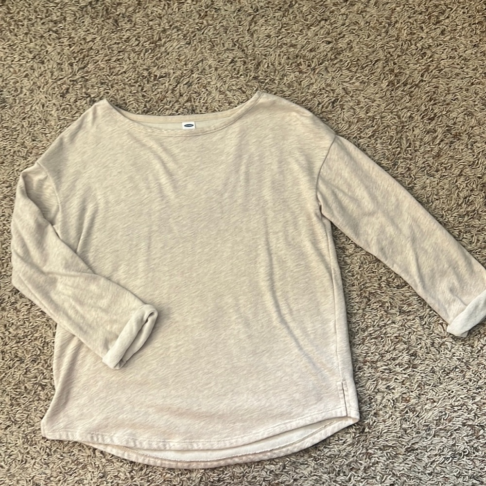 Sweater material. Super comfy. Size s.